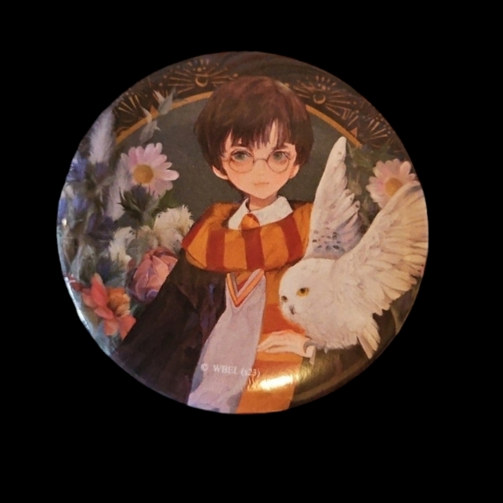 Harry Potter Anime Can Badge 2.5in NWT